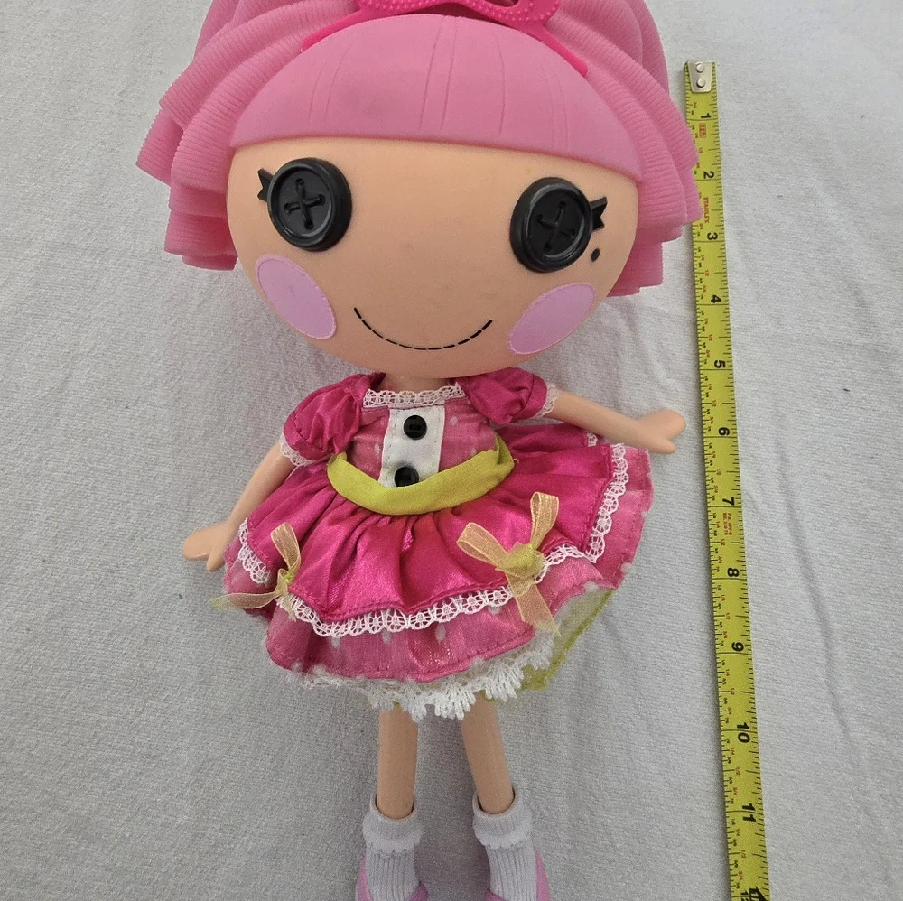 Lalaloopsy Jewel Sparkles Doll Full Size 12” Pink Hair & Crown Dress Shoes 2009 - Picture 10 of 11
